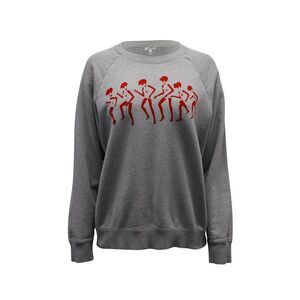 Marc Jacobs Dance Print Crewneck Sweater in Grey Cotton